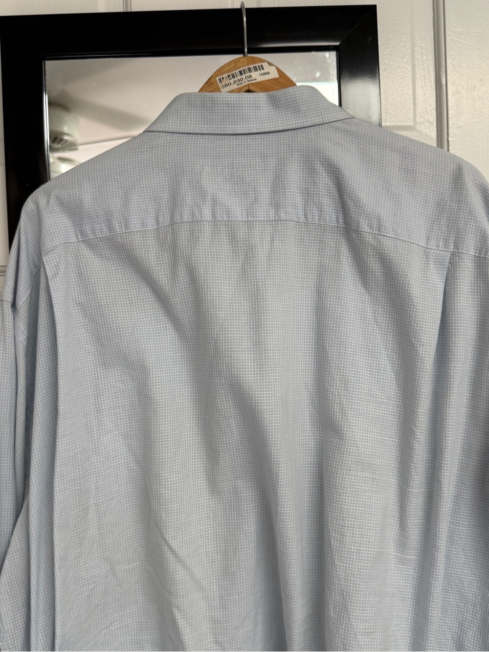Egara Light Blue Micro-Check Shirt Jacket